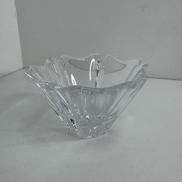 Orrefors Crystal Bowl Orion Bowl Candy Dish Sweden Art Glass Lars Hellsten - Picture 5 of 7